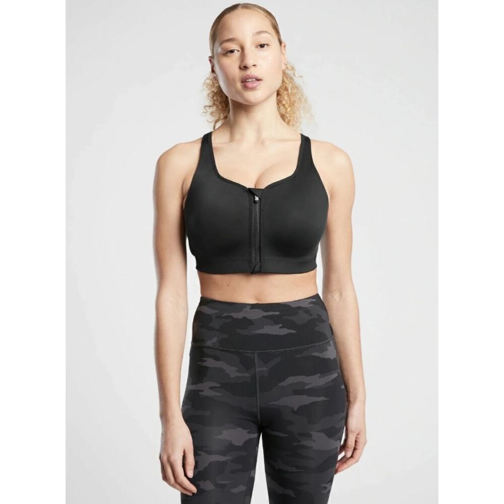 Athleta Advance Zip Front Bra B-DD